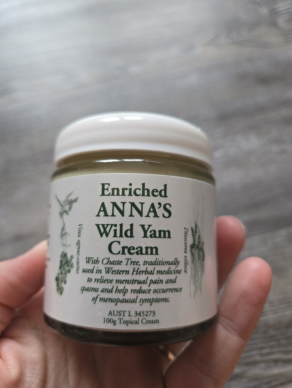 Anna's Enriched Wild Yam Cream - White & Green